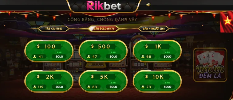 Tiến Lên Đếm Lá Tại RikBet Đỉnh Cao Đấu Trí Săn Thưởng Lớn