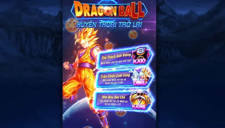 Nổ Hũ Dragon Ball Tại RikBet Chinh Phục Ngọc Rồng Săn Thưởng Khổng Lồ