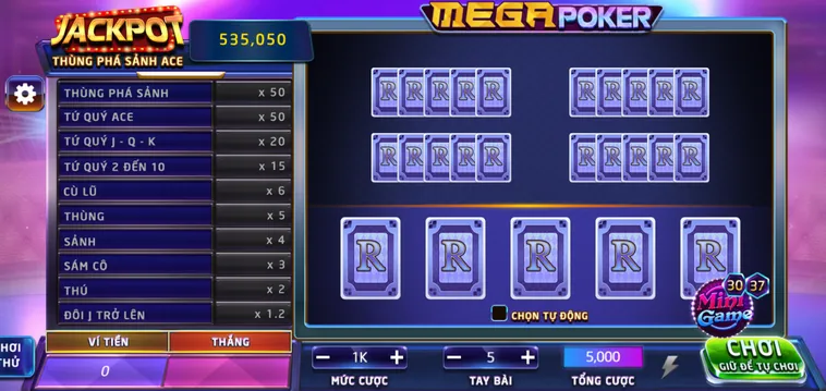 Trải Nghiệm Đỉnh Cao Mega Poker Tại RikBet Với Tỷ Lệ Thưởng Siêu Hấp Dẫn