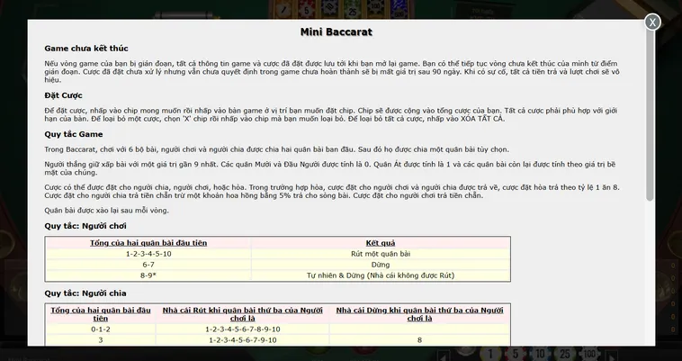 Quay Số Mini Baccarat Tại RikBet Sân Chơi Giải Trí Đỉnh Cao Hấp Dẫn