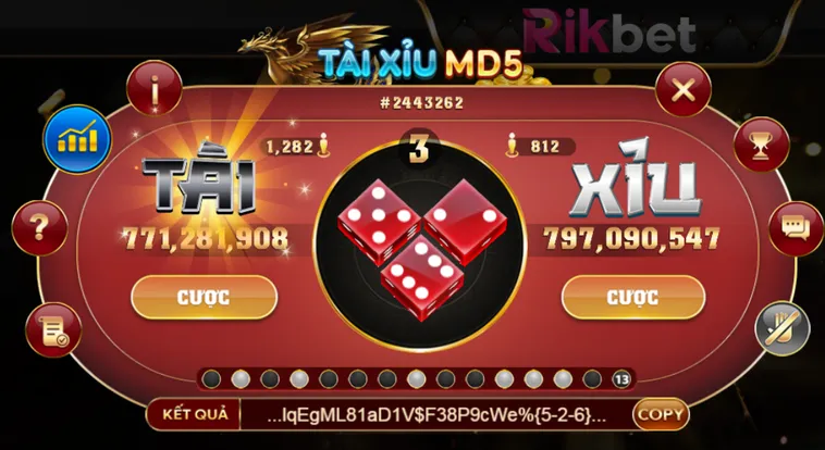 Thắng Lớn Tài Xỉu MD5 Tại RikBet Với Tỷ Lệ Thưởng Cực Khủng