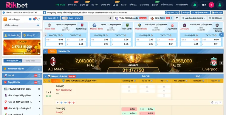 Thể Thao K Sports RikBet Đỉnh Cao Cá Cược Trực Tuyến Uy Tín Số Một